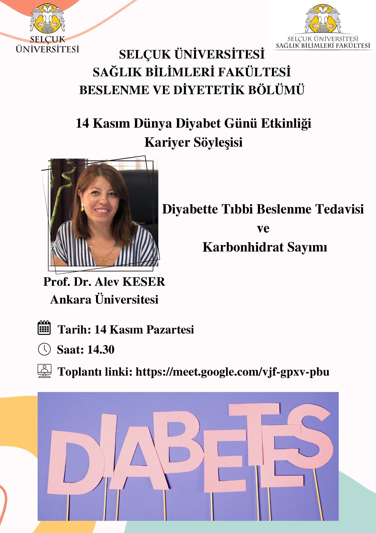 14 Kasım Dünya Diyabet Günü Etkinliği Kariyer Söyleşisi